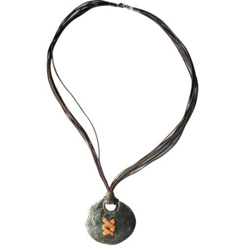 Collar Multi Hilos Con Alpaca Y Cuero