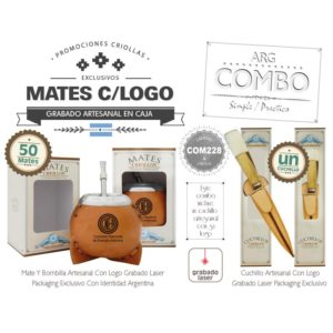 Combo (50 Mates Grabados) + Un Cuchillo Grab. De Regalo