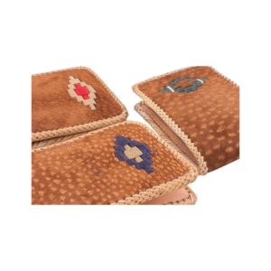 Alternative view of Billetera De Carpincho Tejida y Bordada