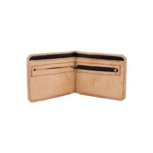 Alternative view of Billetera Cuero Crudo Bordada y Tejida