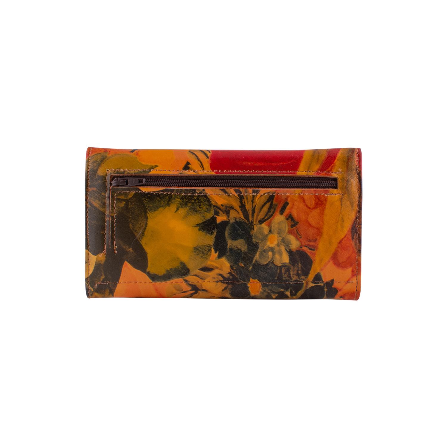 Billetera Tipo Fichero Floreado - Imagen 2