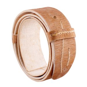 Lonja De Cuero Crudo Costura simple