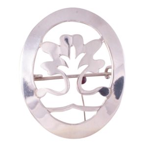 Alternative view of Prendedor De Alpaca Baado En Plata Calado Diseos Varios