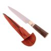 Cuchillo Entrerriano Madera 17Cm Acero Inox Vaina Vaqueta
