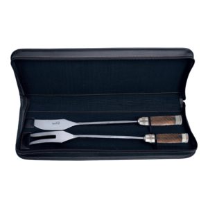 Juego Parillero con Estuche De Cuero