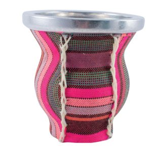 Mate De Vidrio Copita Forrado En Aguayo