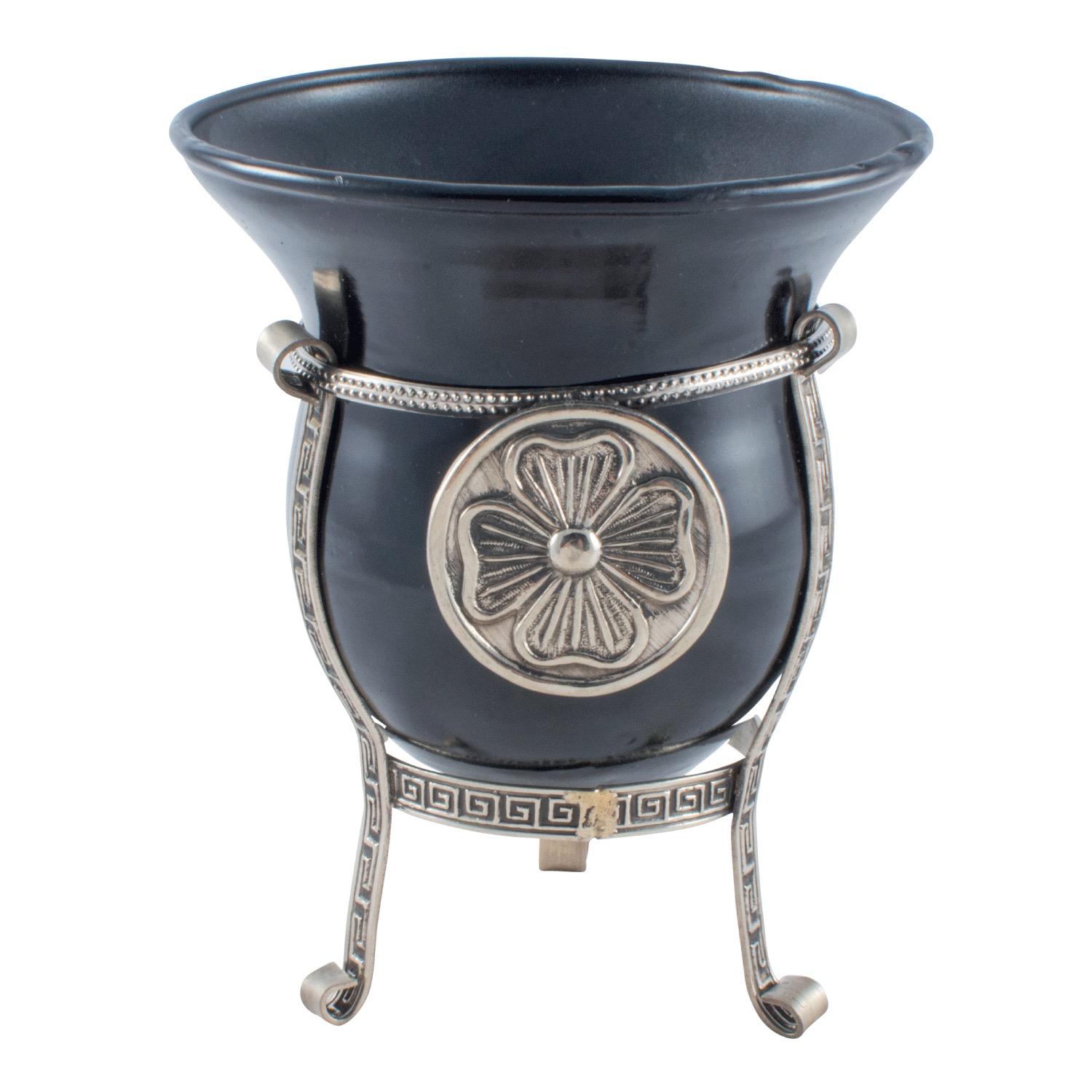 Mate De Vidrio y Alpaca