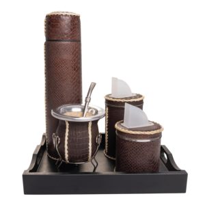 Set Matero Criollo Forrado en Cuero