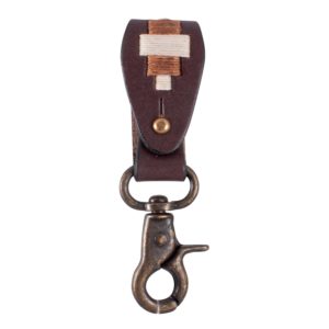 Llavero De Cuero Bordado