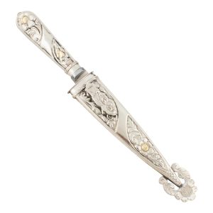 Cuchillo Criollo De Alpaca Labrada 14Cm Acero Inox