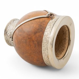 Alternative view of Mate Calabaza Virola De Alpaca Con Base De Alpaca