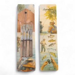 Juego de 4 Tenedores SCHMIEDEN para picada con Tabla Alistonada en Blister